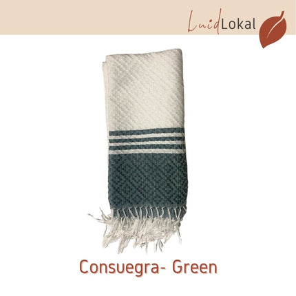Luid Lokal Inabel Bath Towel Trambia Throw Blanket Pool Loom-weaved Ilocos Poly Cotton Yarn