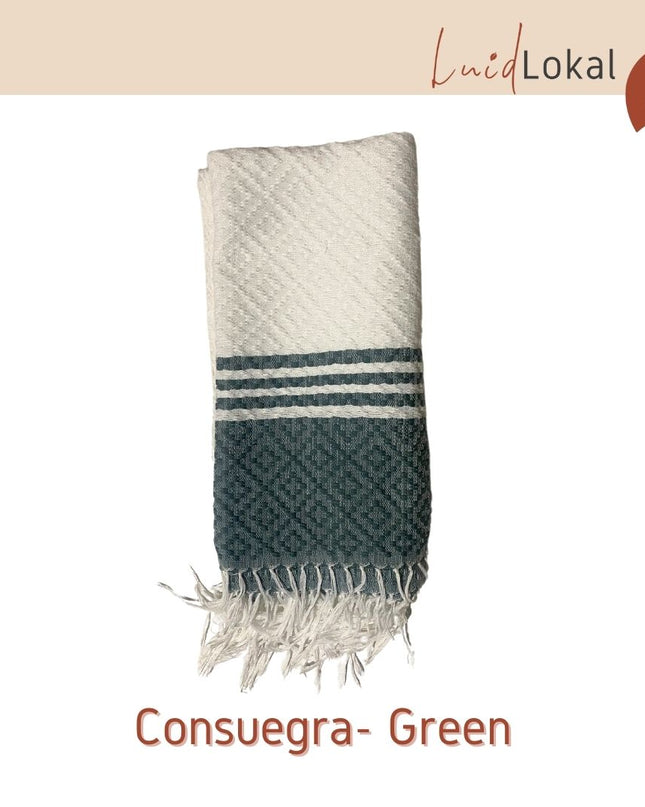 Luid Lokal Inabel Bath Towel Trambia Throw Blanket Pool Loom-weaved Ilocos Poly Cotton Yarn