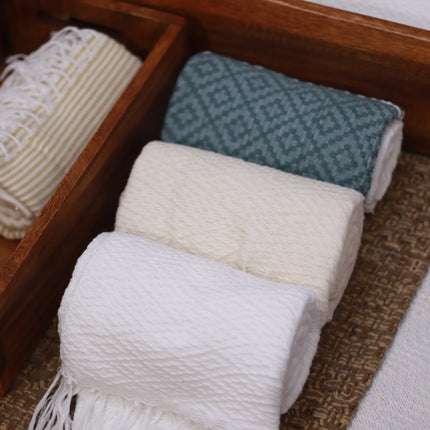 Luid Lokal Inabel Bath Towel Trambia Throw Blanket Pool Loom-weaved Ilocos Poly Cotton Yarn
