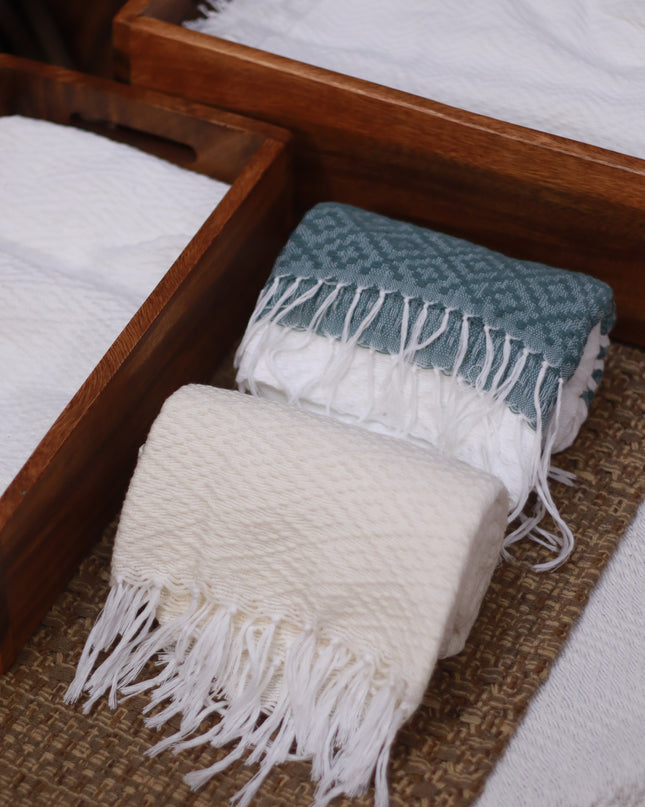 Luid Lokal Inabel Bath Towel Trambia Throw Blanket Pool Loom-weaved Ilocos Poly Cotton Yarn
