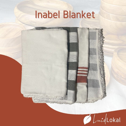 Luid Lokal Inabel Blanket Trambia Wasig Double Mat Table Cloth Loom-weaved Ilocos Poly Cotton Yarn