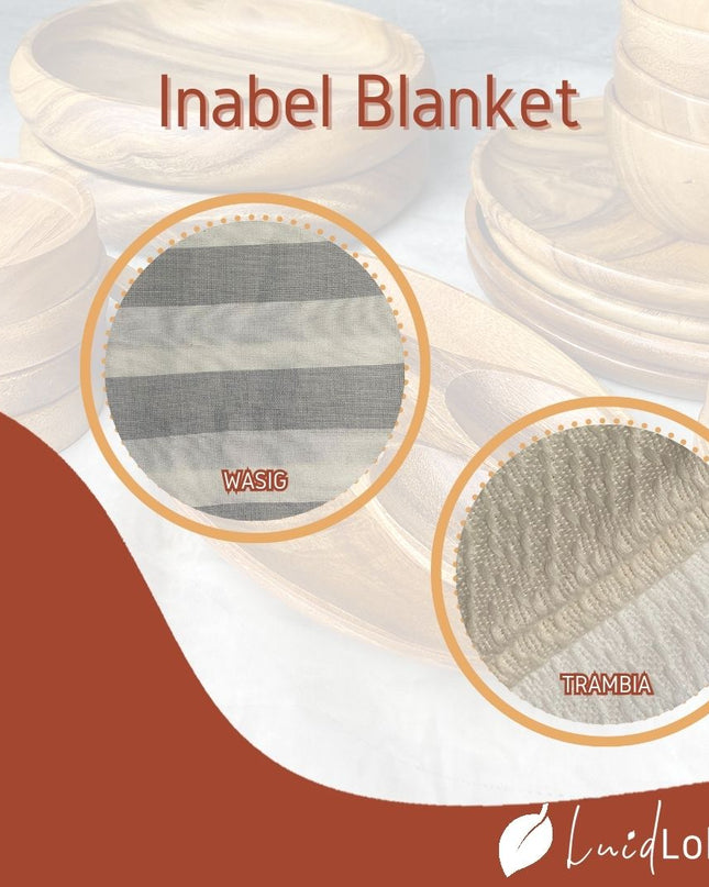 Luid Lokal Inabel Blanket Trambia Wasig Double Mat Table Cloth Loom-weaved Ilocos Poly Cotton Yarn