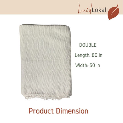 Luid Lokal Inabel Blanket Trambia Wasig Double Mat Table Cloth Loom-weaved Ilocos Poly Cotton Yarn