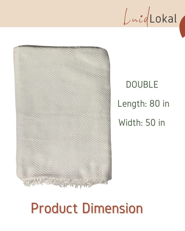 Luid Lokal Inabel Blanket Trambia Wasig Double Mat Table Cloth Loom-weaved Ilocos Poly Cotton Yarn