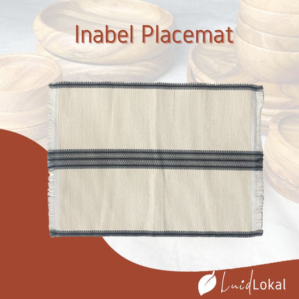Luid Lokal Inabel Placemat Wasig Loom-weaved Ilocos Poly Cotton Yarn