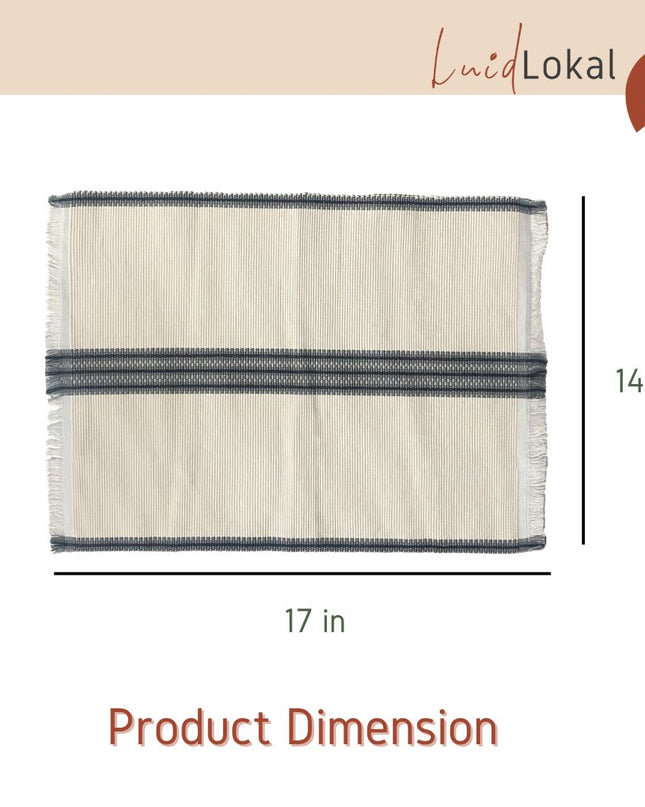 Luid Lokal Inabel Placemat Wasig Loom-weaved Ilocos Poly Cotton Yarn