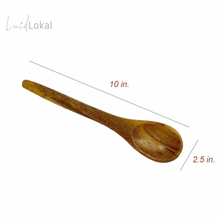 Luid Lokal Utensils Set with Holder Cooking Spoon Serving Spoon Serving Fork Turner Bundle Acacia Wood