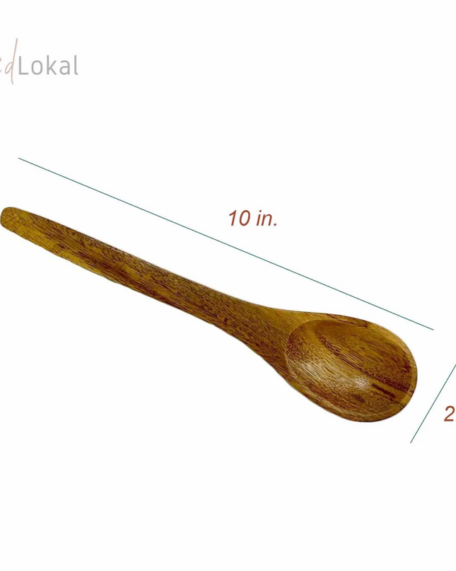 Luid Lokal Utensils Set with Holder Cooking Spoon Serving Spoon Serving Fork Turner Bundle Acacia Wood