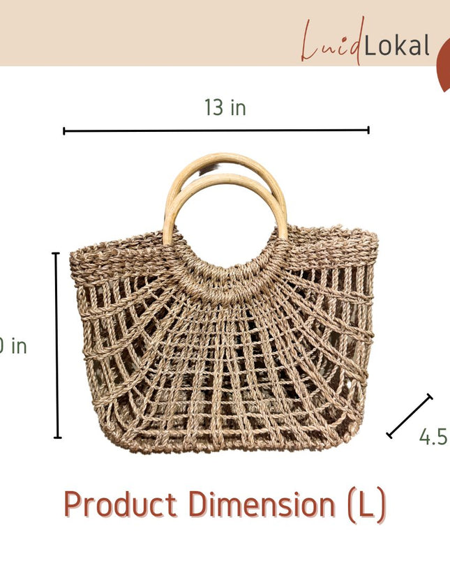 Luid Lokal Abaca Window Bag Beach Events Souvenirs Gift