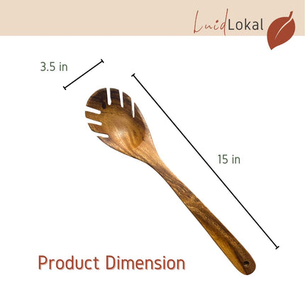 Long Scooper Pasta Spoon Serving Spoon Stirring Spoon Long Handle Acacia Wood