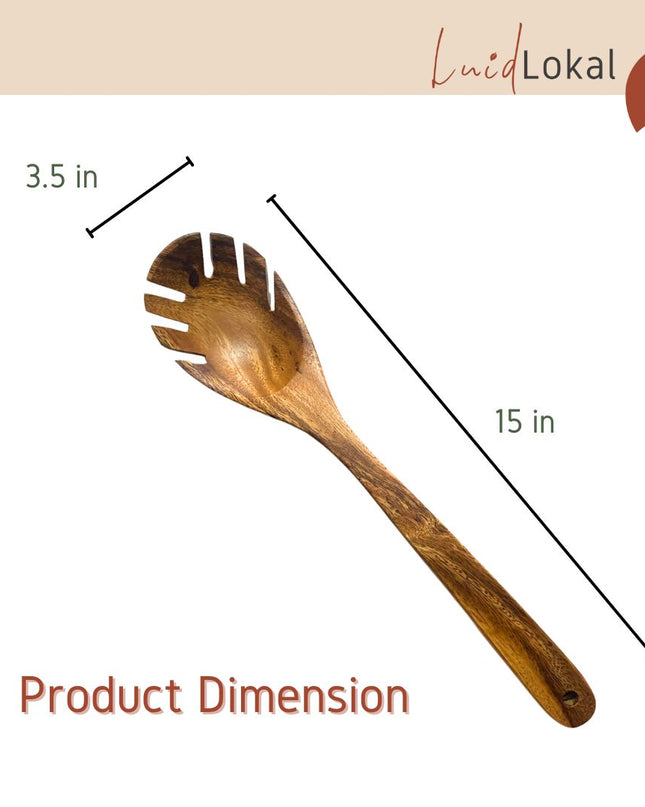 Long Scooper Pasta Spoon Serving Spoon Stirring Spoon Long Handle Acacia Wood
