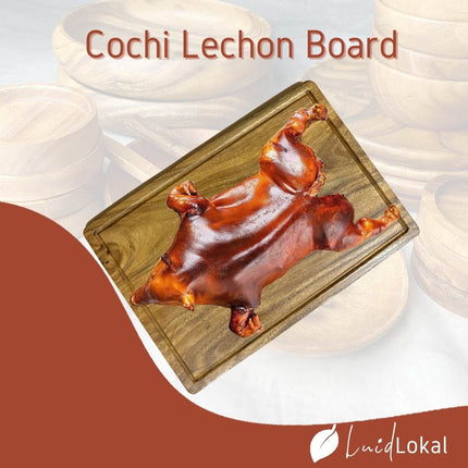Luid Lokal Lechon Cochi Board 16x24 inches Acacia Wood