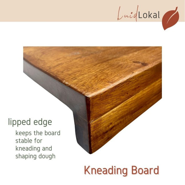Luid Lokal Kneading Board Dough Pastry Heavy Cutting Board Acacia Wood