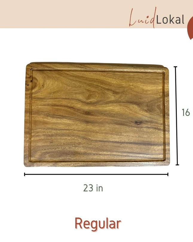 Luid Lokal Lechon Cochi Board 16x24 inches Acacia Wood