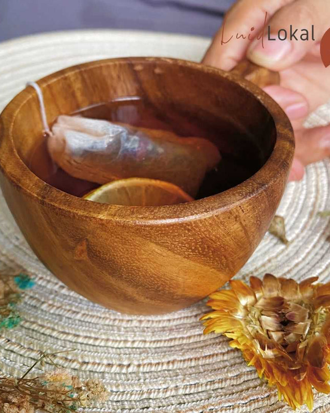 Luid Lokal Tea Cup Set Coffee Espresso Milk Acacia Wood