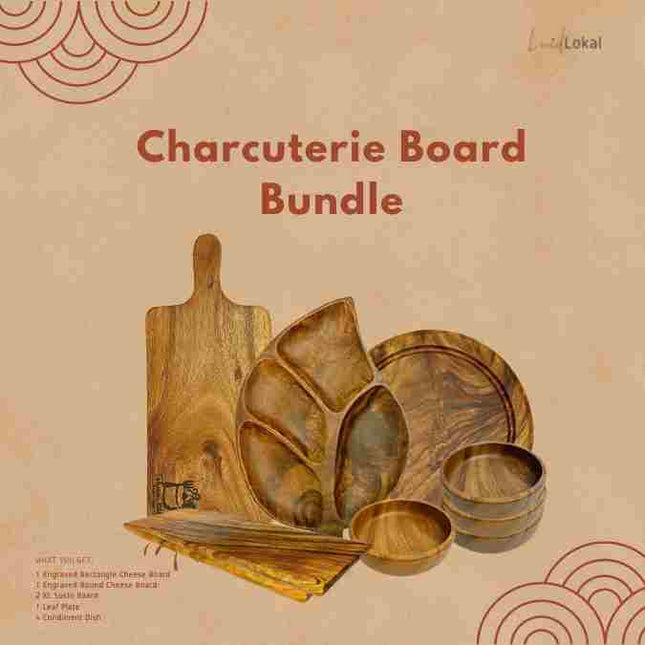 Luid Lokal Charcuterie Board Bundle Acacia Wood