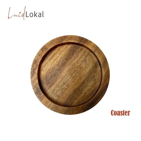 Luid Lokal Coaster Drinking Glass Acacia Wood