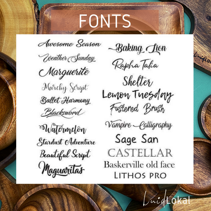 [Pre-order] Luid Lokal Custom Personalized Laser Engraved Boards Acacia Wood