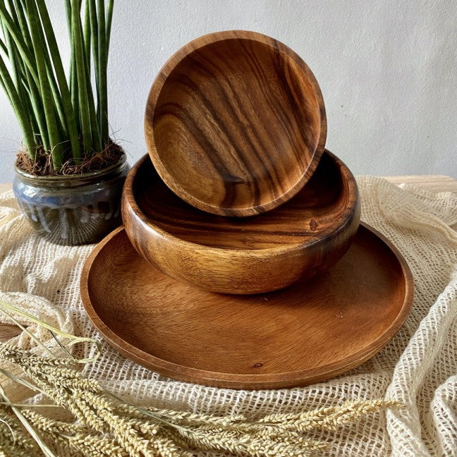 Luid Lokal Dinner Set Bundle Dinner Plate Calabash Bowl Smoothie Bowl