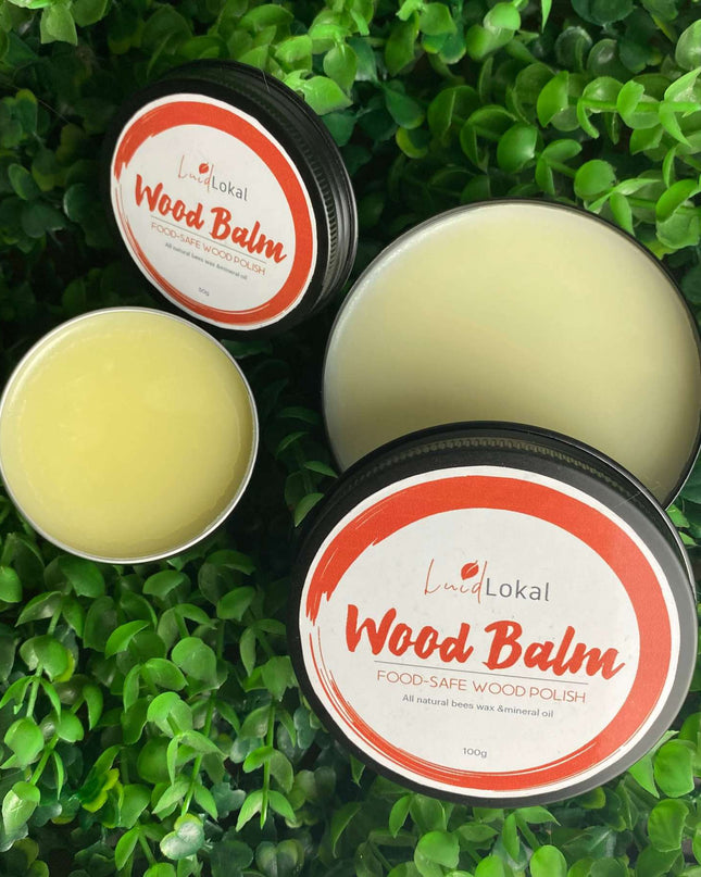 Luid Lokal Wood Balm Natural Beeswax Mineral Oil