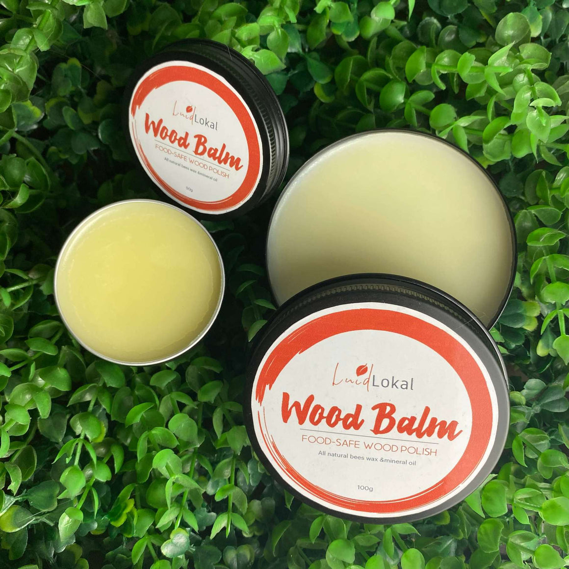 Luid Lokal Wood Balm Natural Beeswax Mineral Oil