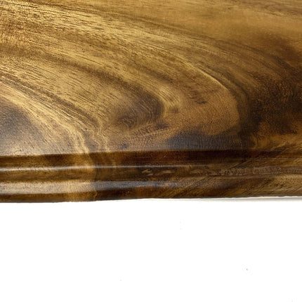 Luid Lokal Steak Board Rectangle Cutting Board with Juice Groove Kitchen Chopping Board for Meat Cheese and Vegetables Acacia Wood