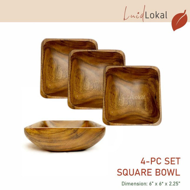 SET OF 4 Bowls (Round and Square)