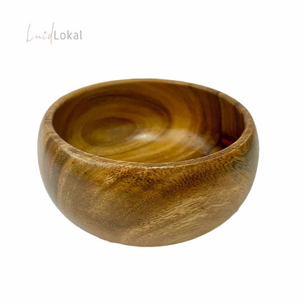 Luid Lokal Calabash Bowls Salad Snack Dish Server Acacia Wood