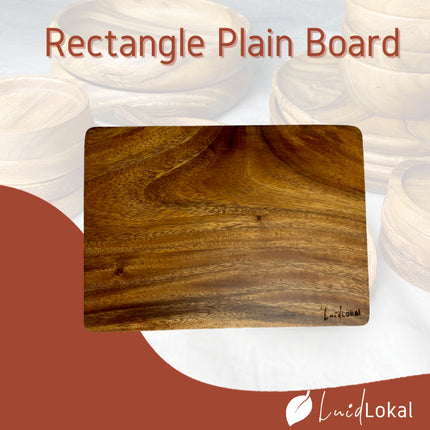 Luid Lokal Rectangle Plain Chopping Board Slab Acacia Wood