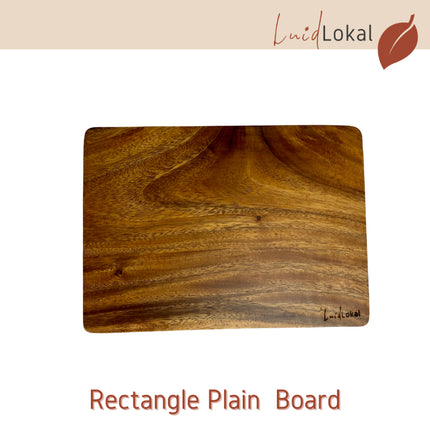 Luid Lokal Rectangle Plain Chopping Board Slab Acacia Wood