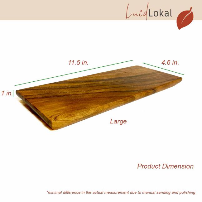 Luid Lokal Sushi Tray Cheese Dessert Serving Board Candle Tray Acacia Wood
